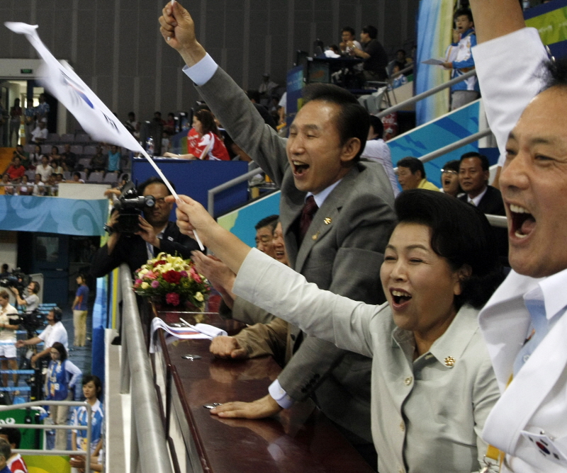 베이징올림픽 여자 핸드볼 경기응원